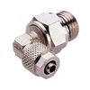 Swivel elbow adaptor with seal series 24247